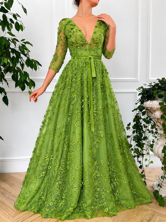 Vestido Largo Bordado 120